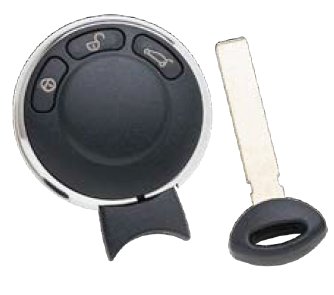 Mini Cooper 3 door Slot remote key 3 button 2006-2014