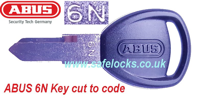 Abus 6N Key cutting Genuine Abus 6N key cut to code