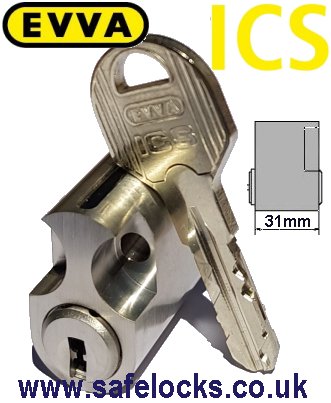 Evva ICS High Security Assa Scandinavian Oval Single Cylinder lock Internal