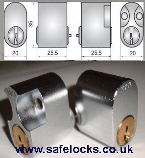 ASSA FP502 5PIN Flexcore Plus inside and outside lock
