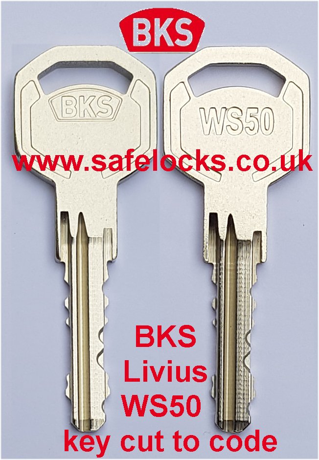 BKS WS50 Livius Key Cut To Code
