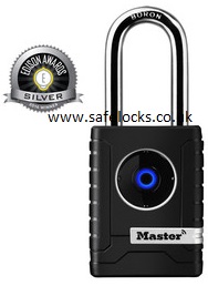 Master Lock Bluetooth Padlock Model No. 4401DLH weatherproof