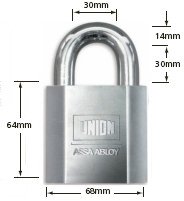 Union (Chubb) 1k22 Conquest heavy duty padlock (Discontinued)