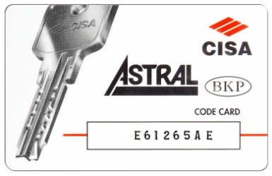 Cisa Astral S Key cutting to code