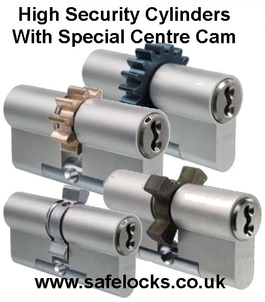 Euro cylinders with special centre cam