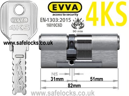 Evva 4KS 31/51 BS-EN1303 2015 Euro cylinder lock