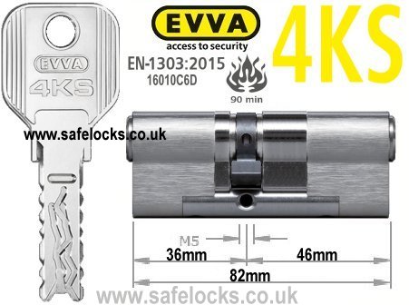 Evva 4KS 36/46 BS-EN1303 2015 Euro cylinder lock