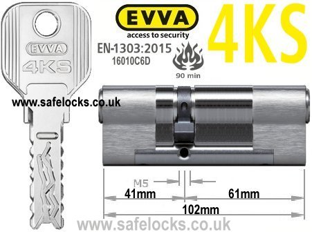 Evva 4KS 41/61 BS-EN1303 2015 Euro cylinder lock