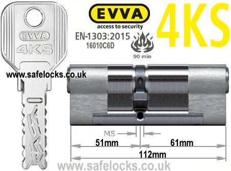 Evva 4KS 51/61 BS-EN1303 2015 Euro cylinder lock