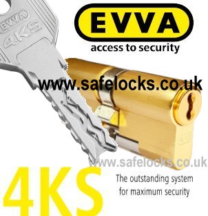 Evva 4KS Polished Brass Highest Security Euro Cylinders BS-EN1303-2015