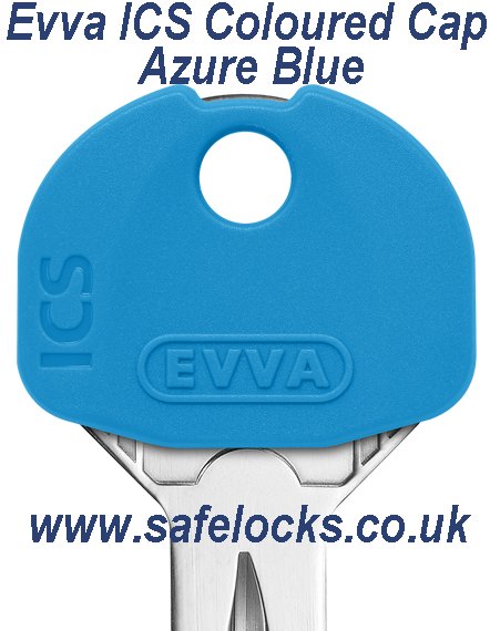 Evva ICS AZURE BLUE coloured key caps