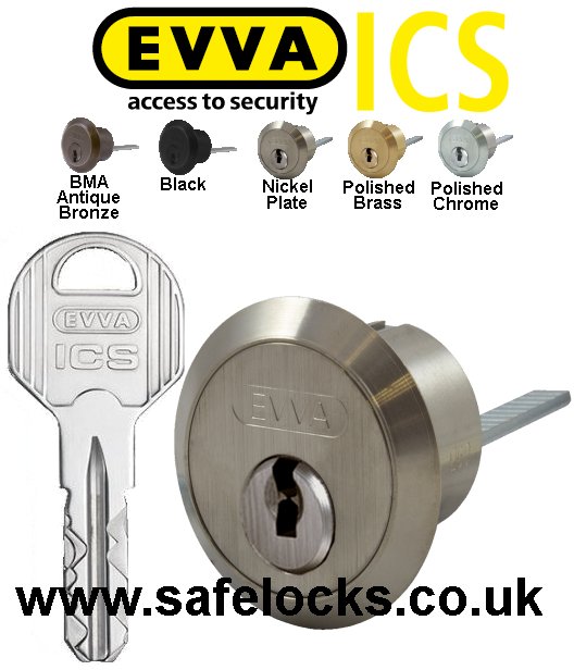 Evva ICS Replacement Rim Cylinder High Security Restricted Key
