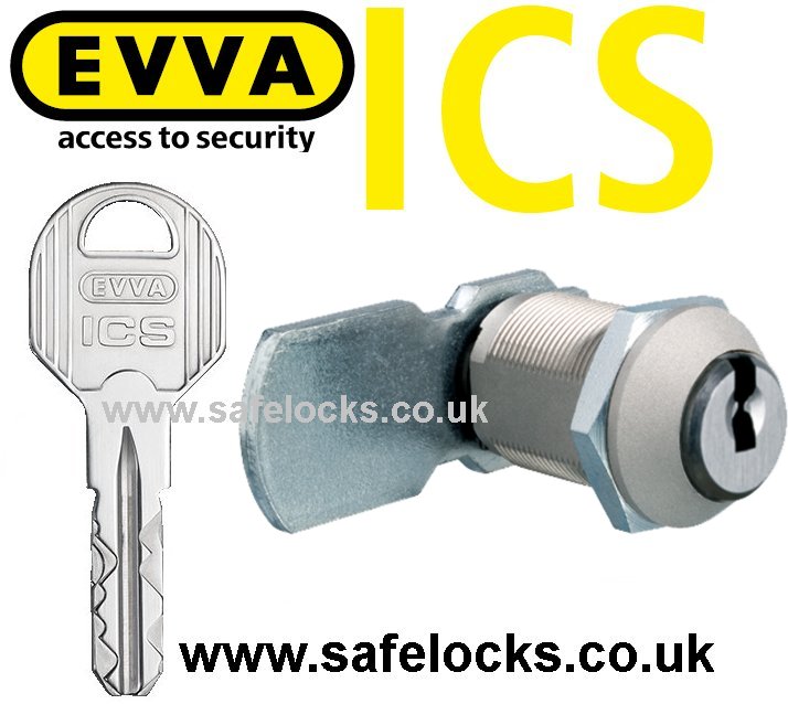 EVVA ICS MB19 Camlock high security with 2 keys
