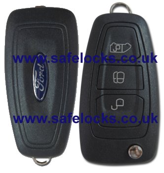 Ford C-Max 2010-2015 Remote Genuine 3 button remote with cut key