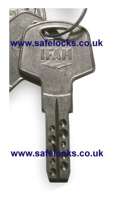 Ifam Hercules Titan padlock key cut to code genuine Ifam key cut to code