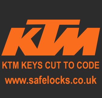 KTM Motorcycle key cutting KTM Keys cut to code 