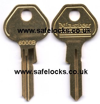 Master Lock 6000 6000B key padlock key cut to code