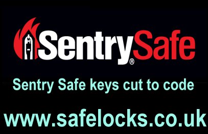 Sentry Safe Keys cut to code 