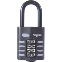 Squire CP50LS38 combination padlock 38mm long shackle