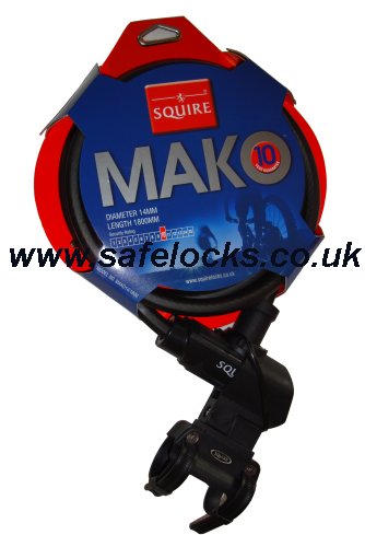 Squire Mako 14/1800 Cable Lock black  