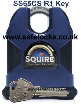 squire SS65 CS R1, CEN6 closed shackle restricted key SS65CS