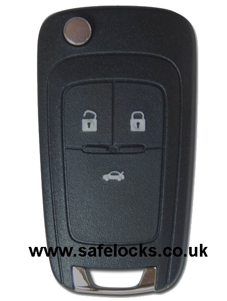 Vauxhall Adam 2013-2016 Genuine Vauxhall 3 button flip remote 13404602